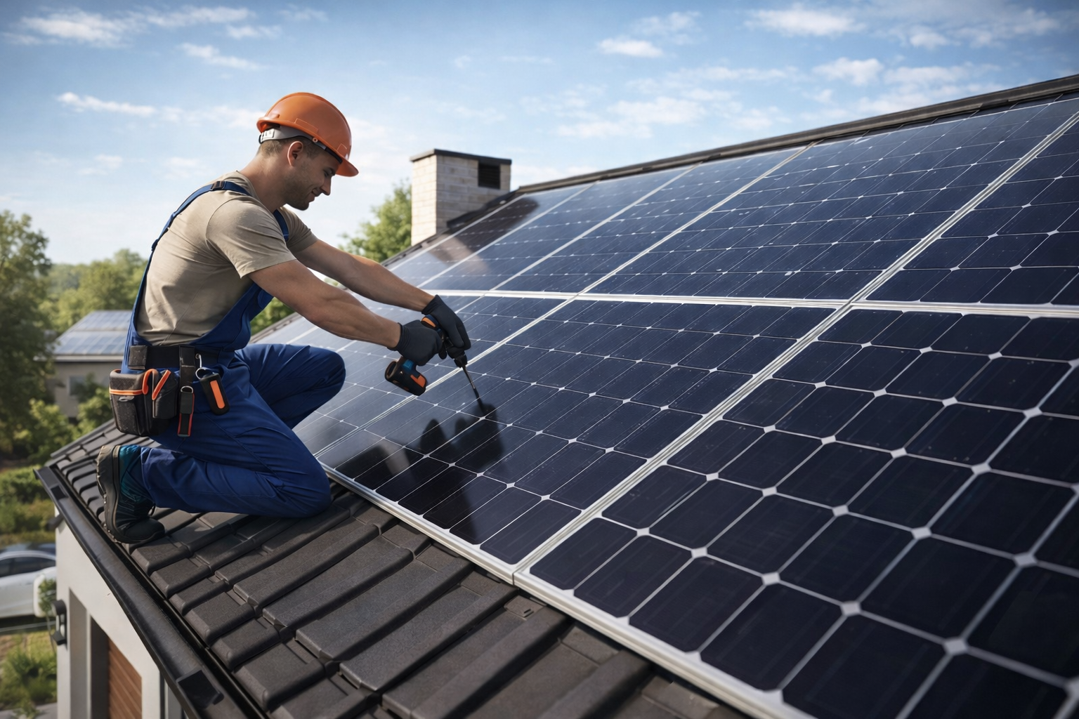 Strona główna instalacja paneli słonecznych na dachu